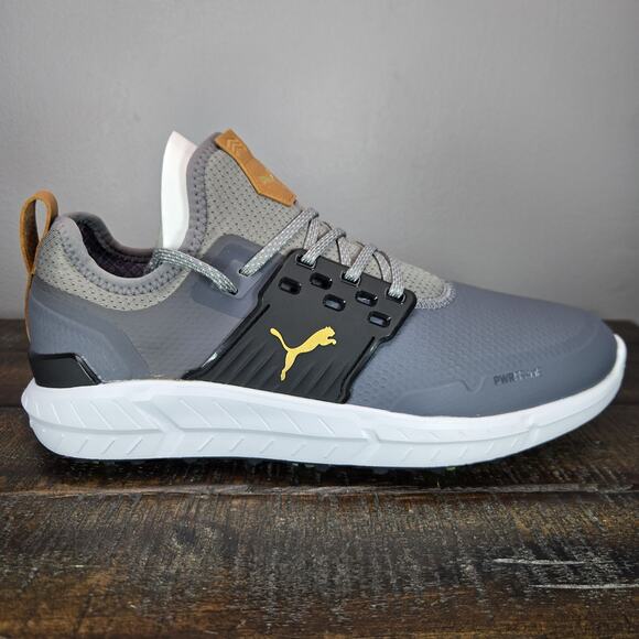 NEW Puma Ignite Articulate Mens Size 9.5 Waterproof Golf Shoes Gray White main image 10